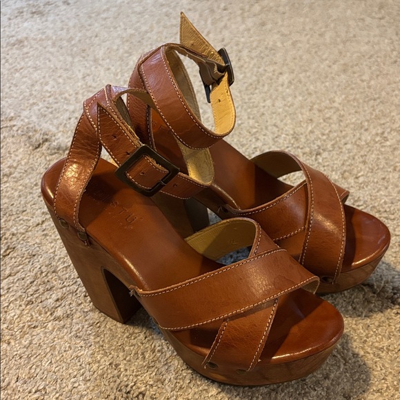BED|STU brown Kalah Leather heeled sandals 7 - Picture 4 of 12